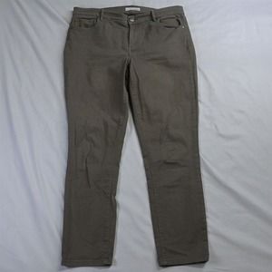 LOFT 30 / 10 Skinny Crop Brown Stretch Denim‎ Jeans